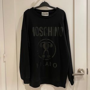 Moschino Logo Black Sweatshirt